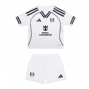 Fotbalové Dres Fulham Dětské Domácí Oblečení 2025-26 Krátký Rukáv (+ trenýrky)